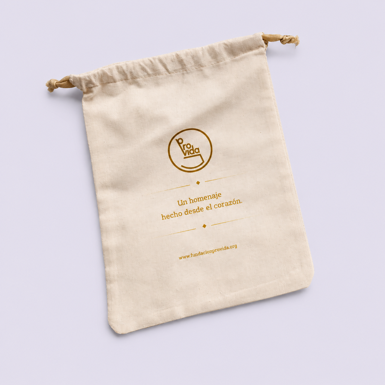 Bolsa de algodón artesanal